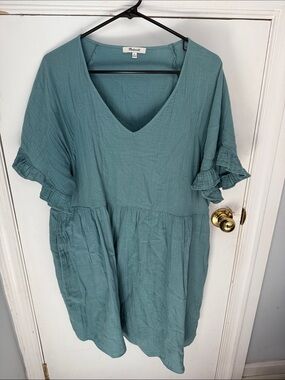 Madewell Teal Lightweight Tunic dress